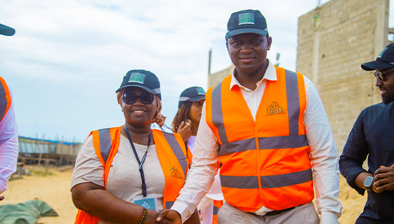 Visite de chantier du DG de la LONASE